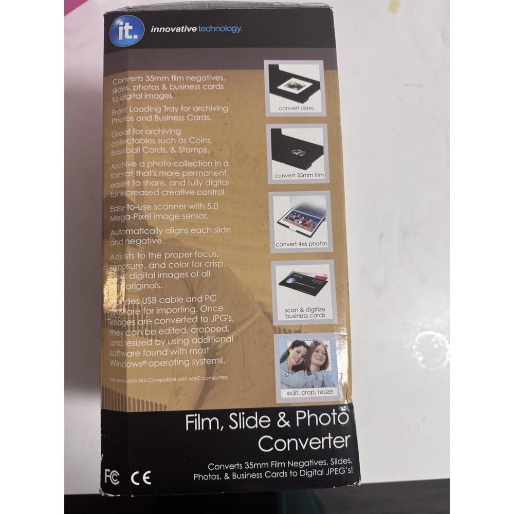 Innovative Technology ITNS-500 Film & 35mm Slide Converter Scanner New, Open Box - Picture 3 of 10